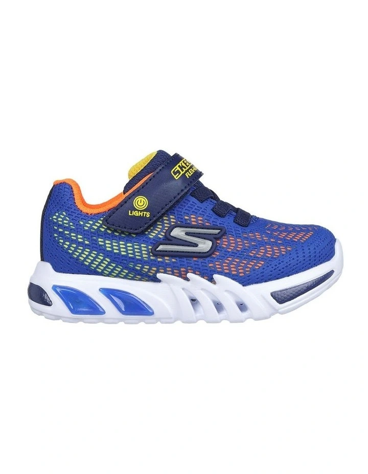 Flex Glow Elite Vorlo Infant Sneakers in Royal/Orange