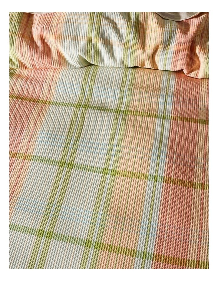 Geena Quilt Cover Set in Green Apple
