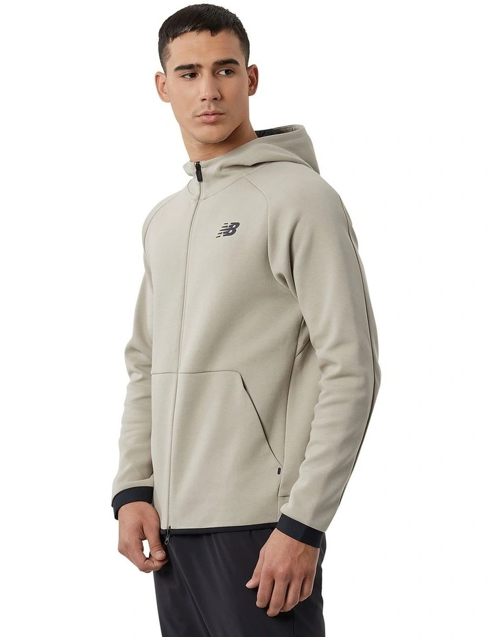 R.W.Tech Fleece Full Zip Hoodie in Grey