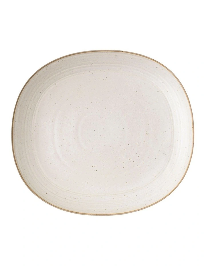 Mia Platter 35x32cm in White