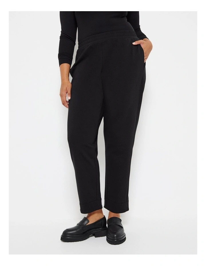 Ponte Trackpant in Black
