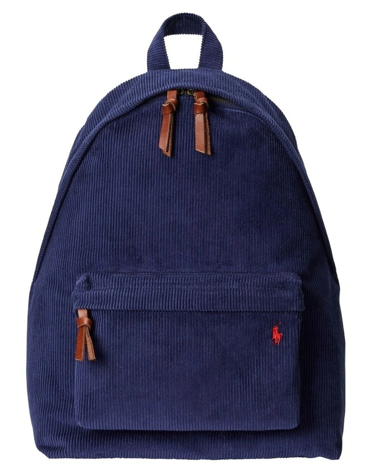 Corduroy Backpack in Navy