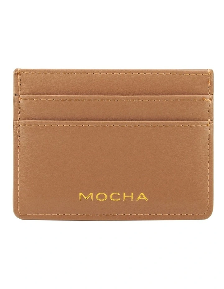 Avery Simple Card Holder in Tan