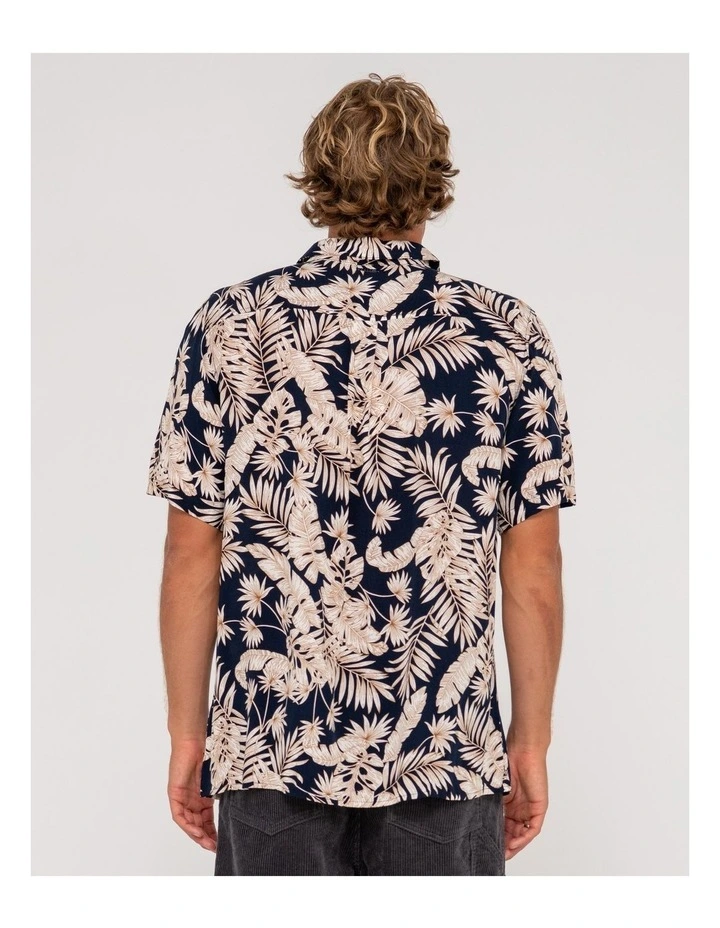 Line Up Short Sleeve Shirt in Blue