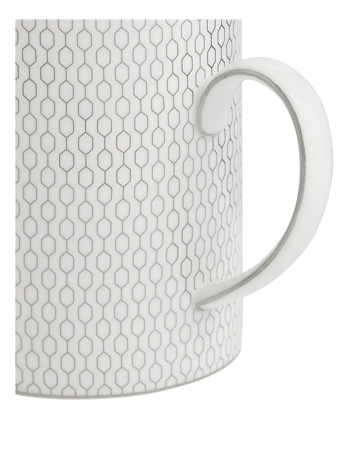 Gio Platinum Mug in White