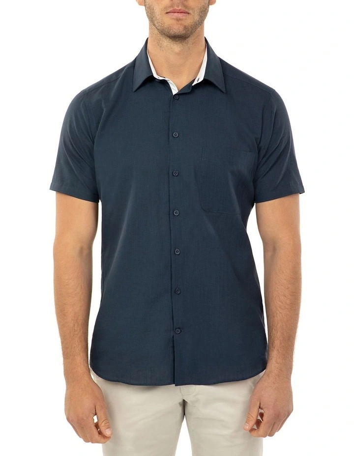Short Sleeve Navy Merritt Shirt