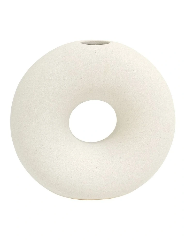 Rond Vase 17x16.5cm in Stone