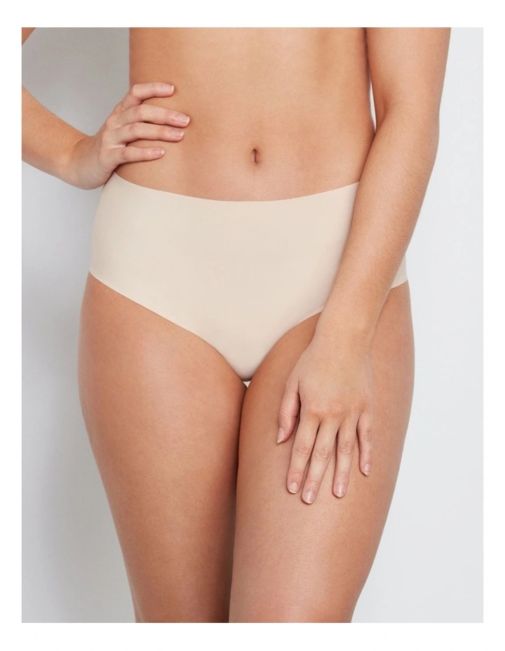 No Show High Rise Brief in Latte