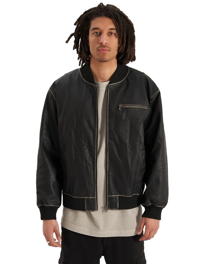 Solstice Bomber Jacket in Black