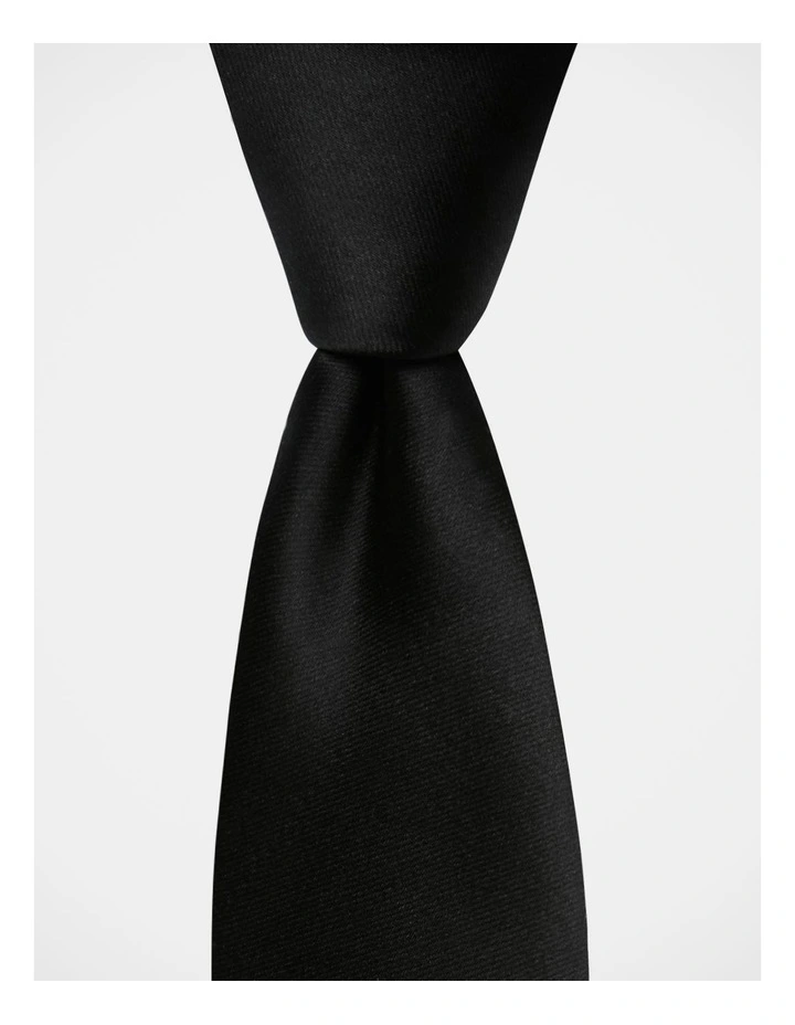 Core Poly Tie in Black