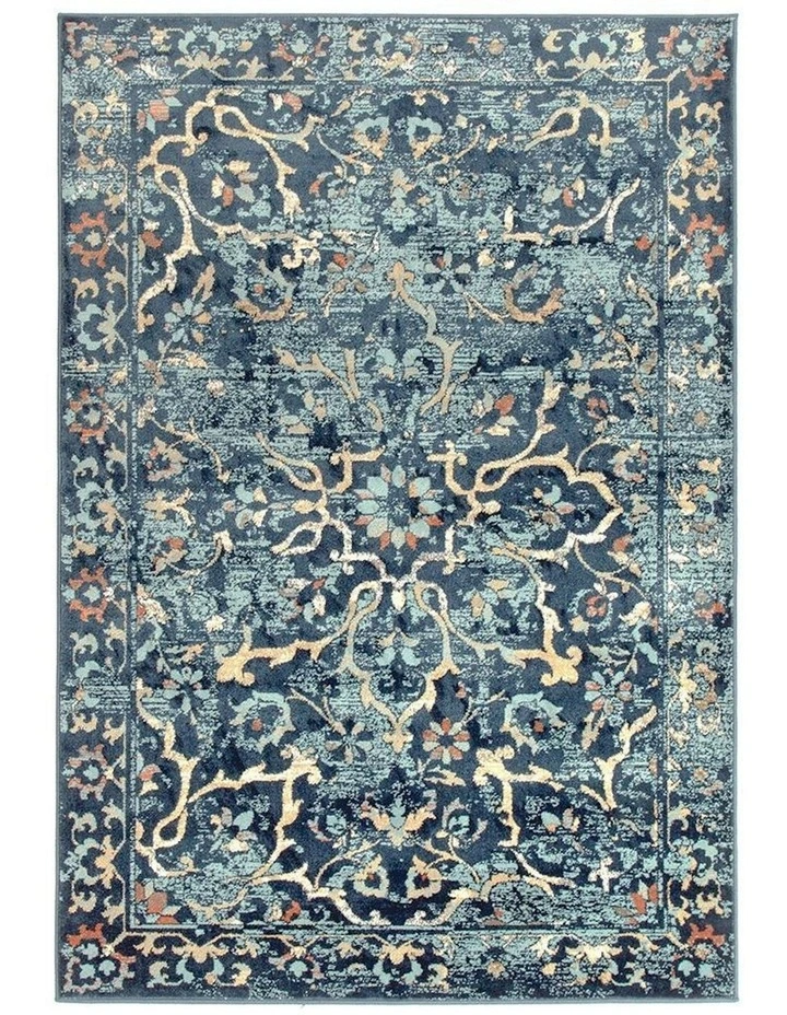 Oxford Mayfair Stem Rug in Navy