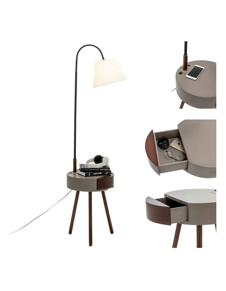 Florence Tripod Lamp in Brown