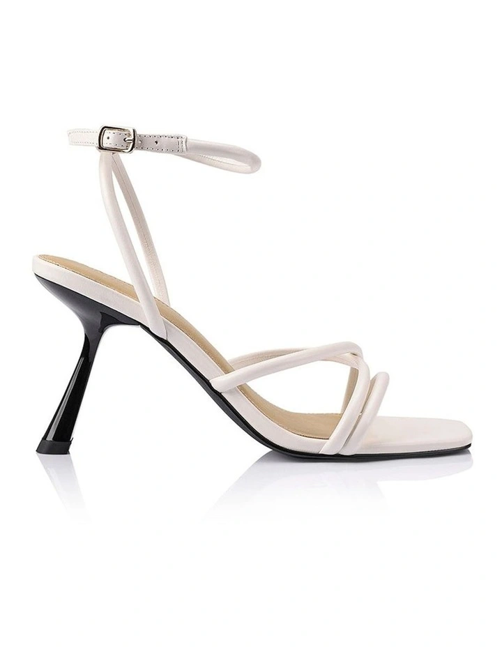 Spruce Heeled Sandals in Chalk