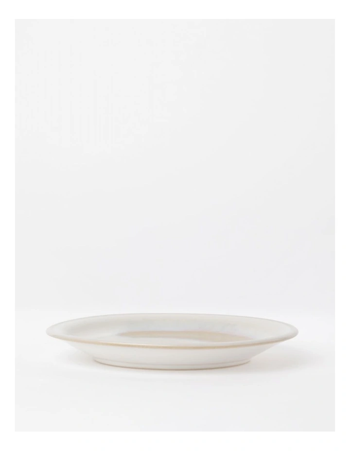 Moon White Side Plate Reactive Glaze