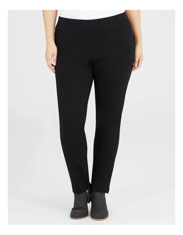 Tall Ponte Everyday Pant in Black
