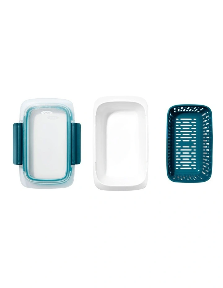 Prep And Go Container With Colander in Blue