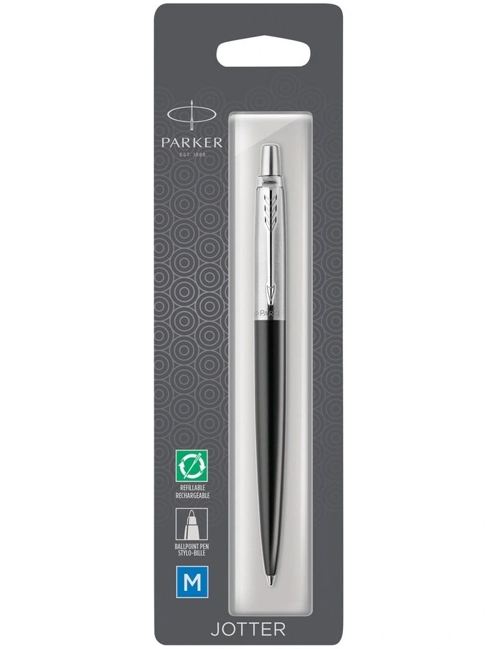Bond Street Ballpoint Pen Black Chrome Trim