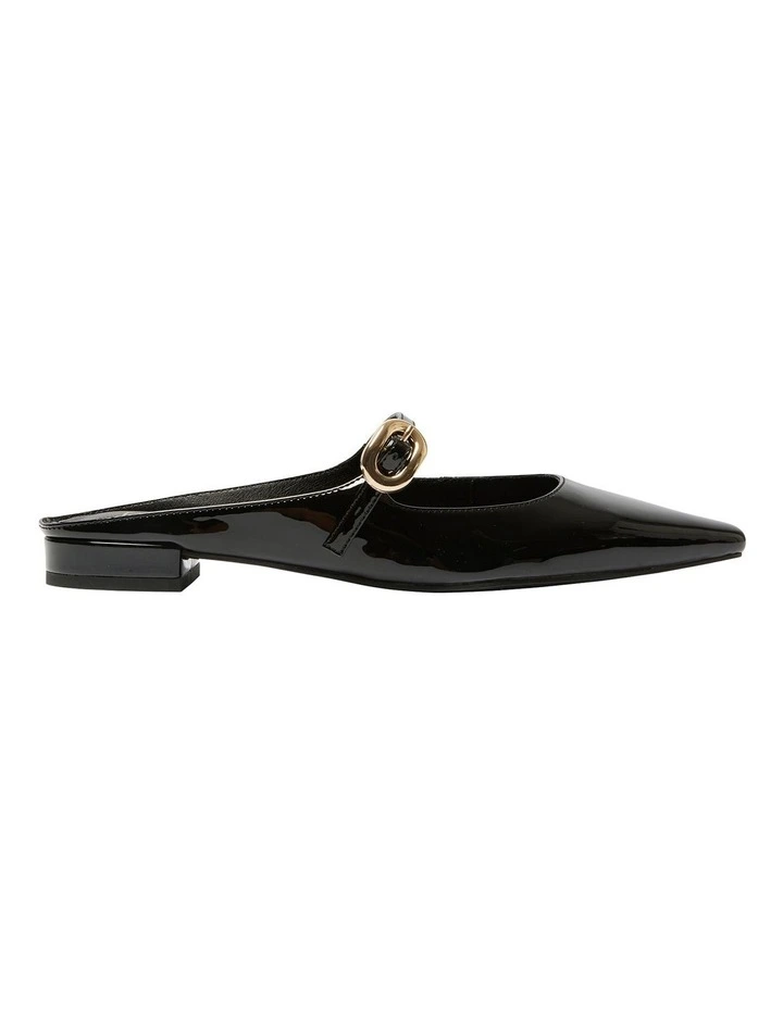 Bacall Flat Shoes in Black Patent
