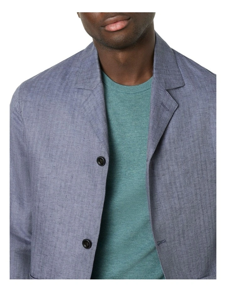 Pulcino Worker Jacket in Denim Melange