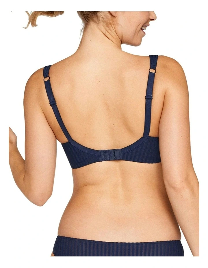 The Wednesday Wide Strap Wirefree Bra in Navy