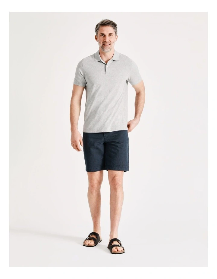 5 Pocket Printed Short in Indigo