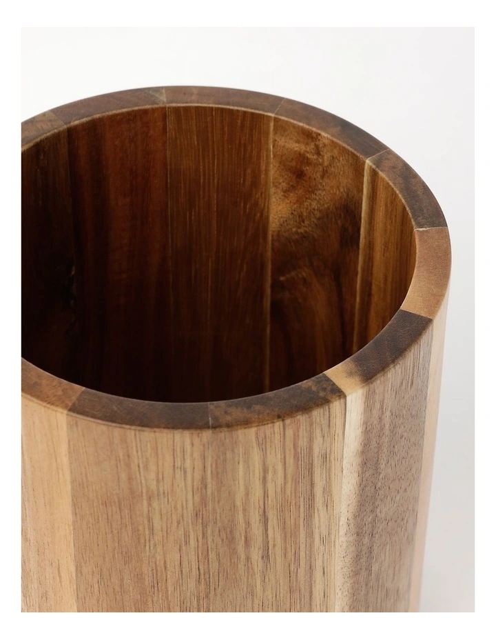 Acacia Utensil Holder in Wood