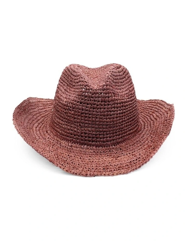 Winton Fedora Hat in Red Earth