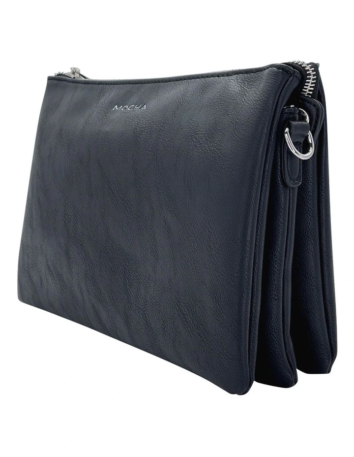Triple Jessie Crossbody Bag Black/Silver
