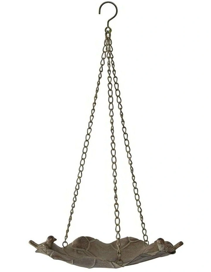 Hanging Lilypad Garden Birdfeeder in Brown