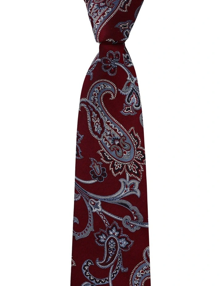 Rampicanti Paisley Silk Tie in Wine