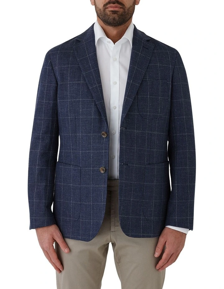 Malvern Modern Fit Sports Jacket in Denim