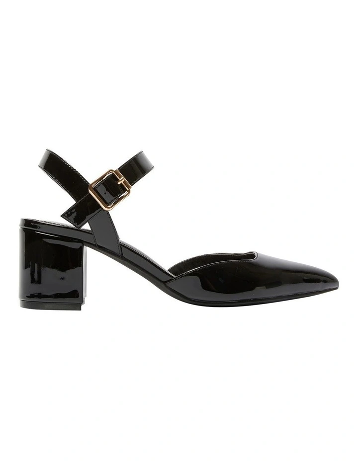 Ingrid Heeled Shoes in Black Patent
