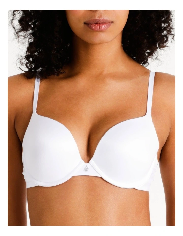 Pure Comfort Contour Push Up Bra in White