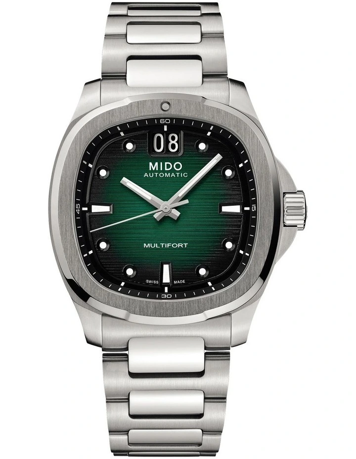 Multifort TV Big Date Swiss Watch in Green
