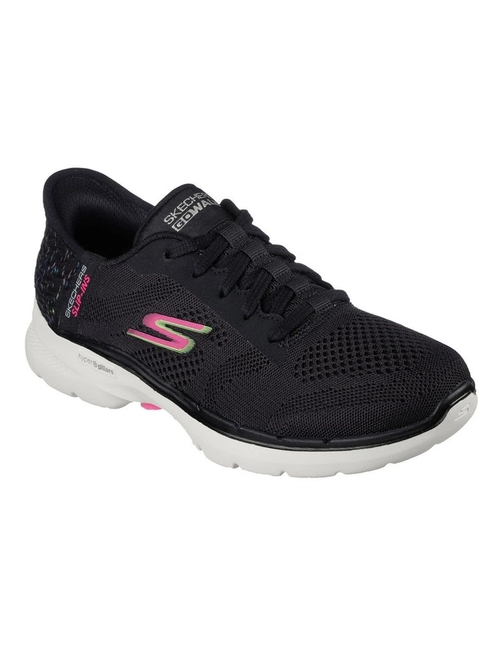 Slip-Ins GOwalk 6 Vivid Idea Sneaker in Black