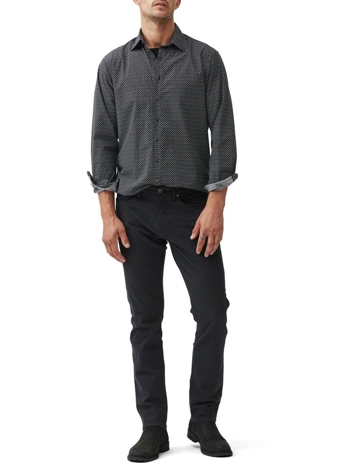 Notown Long Sleeve Shirt in Onyx