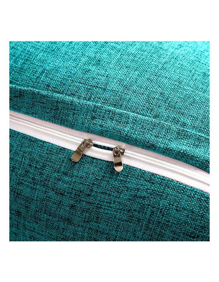 Triangular Wedge Bed Pillow Headboard 180cm in Blue Green
