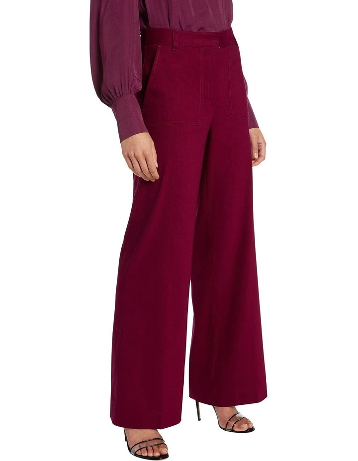 Eva Wide Leg Linen Pant in Miami