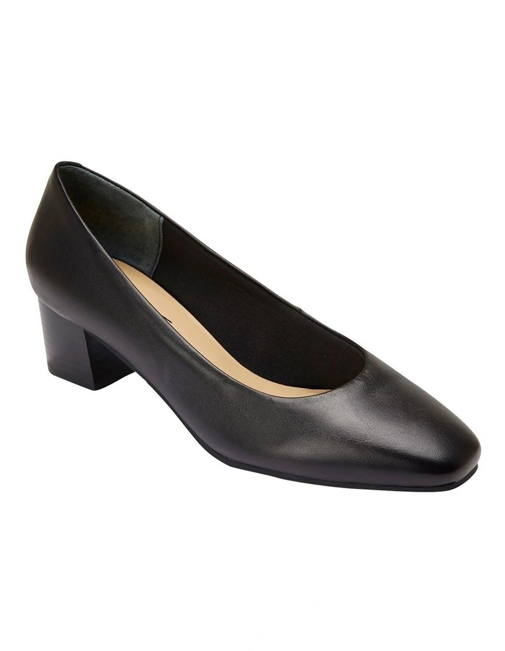 Gamma Black Glove Heeled Shoes