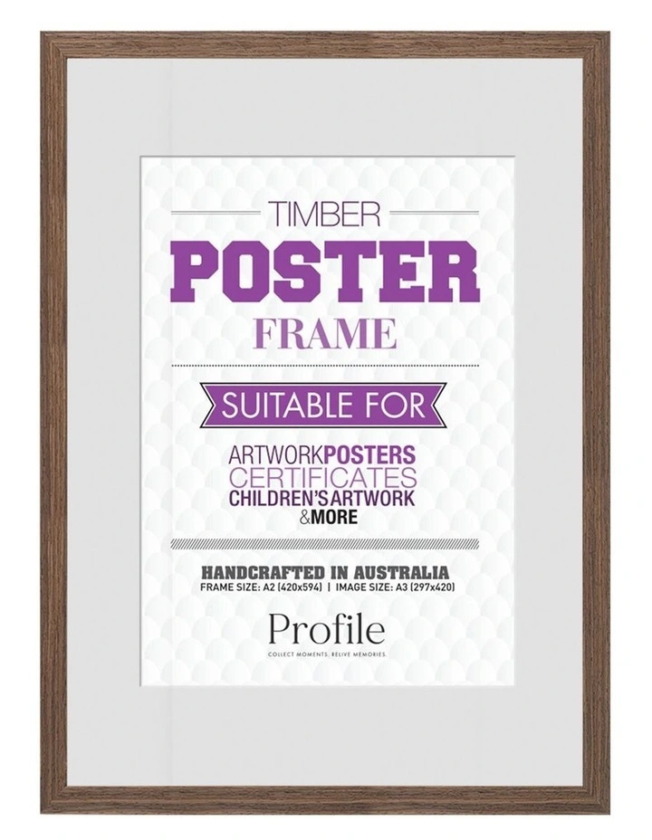 Timber Photo Frame A2/A3 in Chestnut