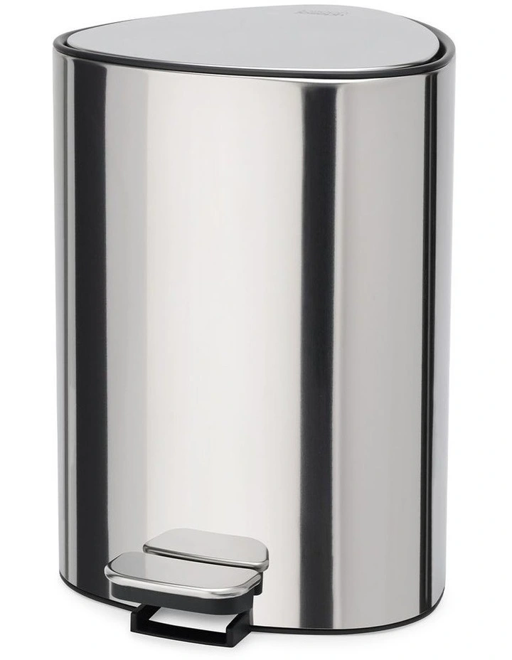 Easy Store Luxe Pedal Bin 5L in Stainless Steel