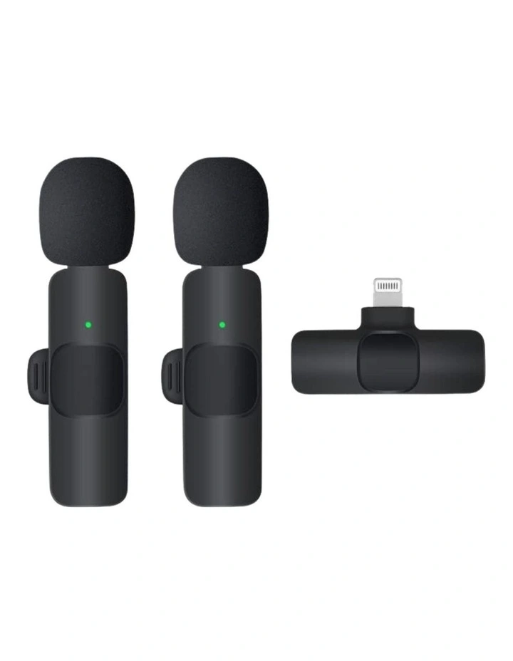 Wireless Lavalier Microphone for Type-C iPhone in Black