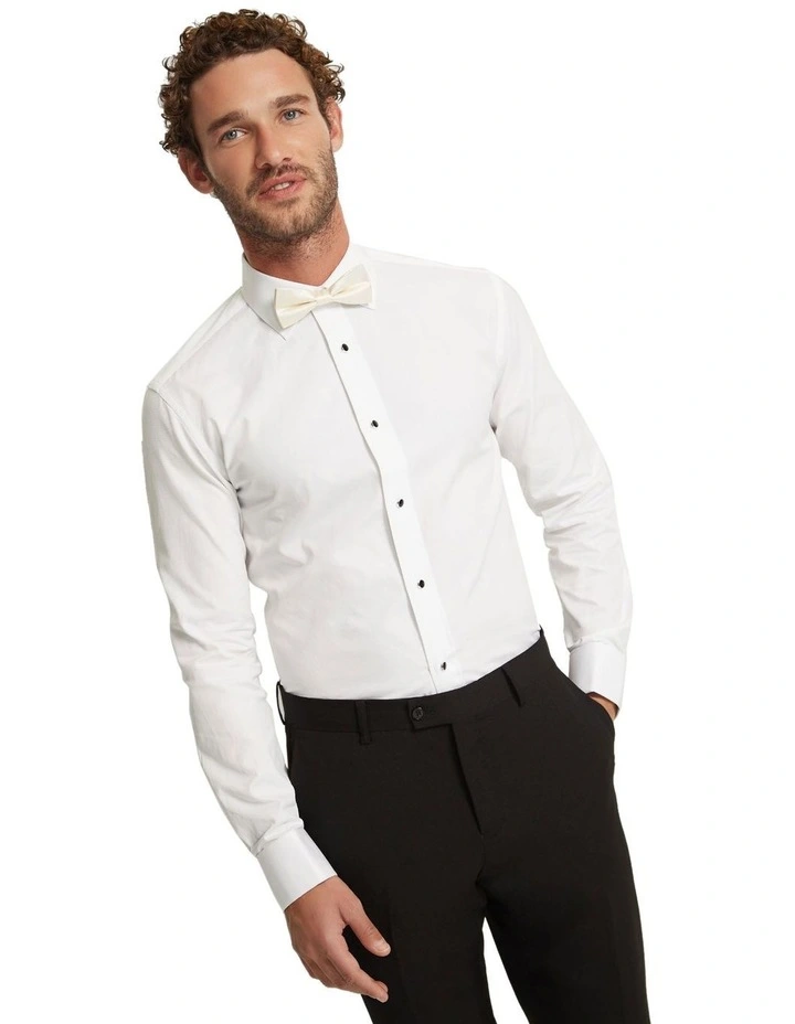 Newbury Luxury Dinner Shirt in White