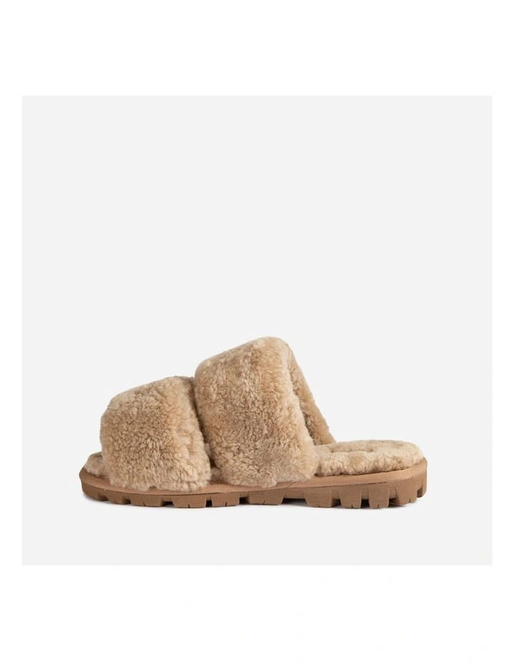 Evelyn Curly Slide in Bronze