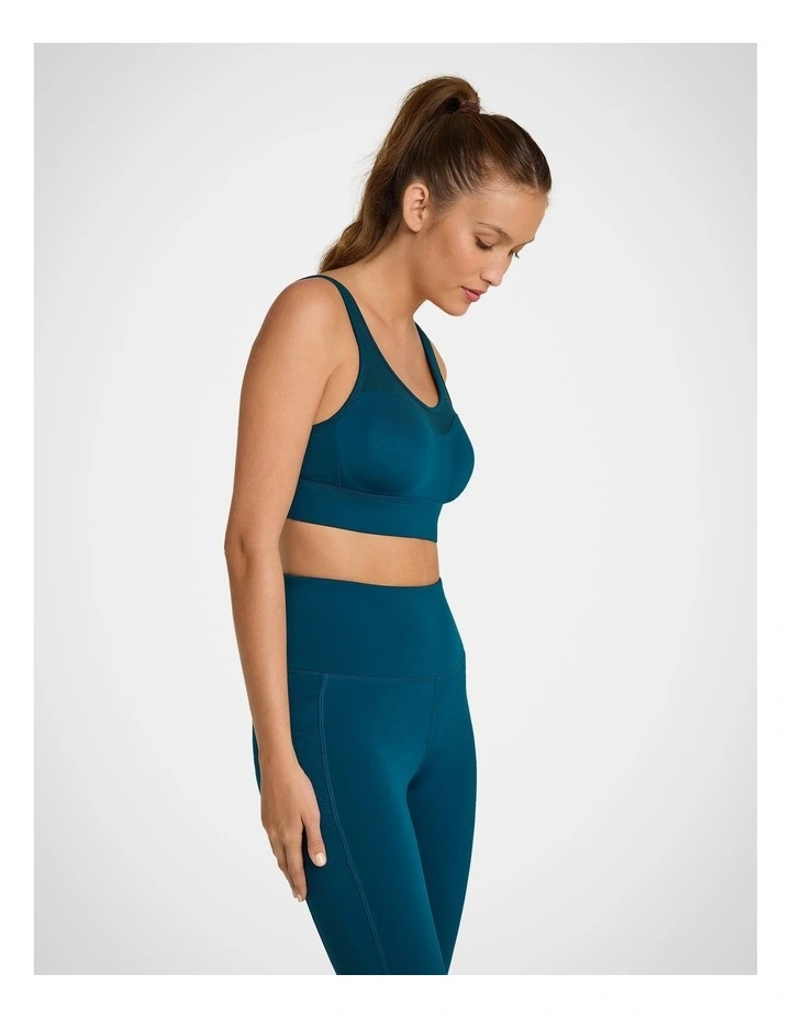 Evolve Moulded Adjustable High Impact Sports Bra in Sea Blue