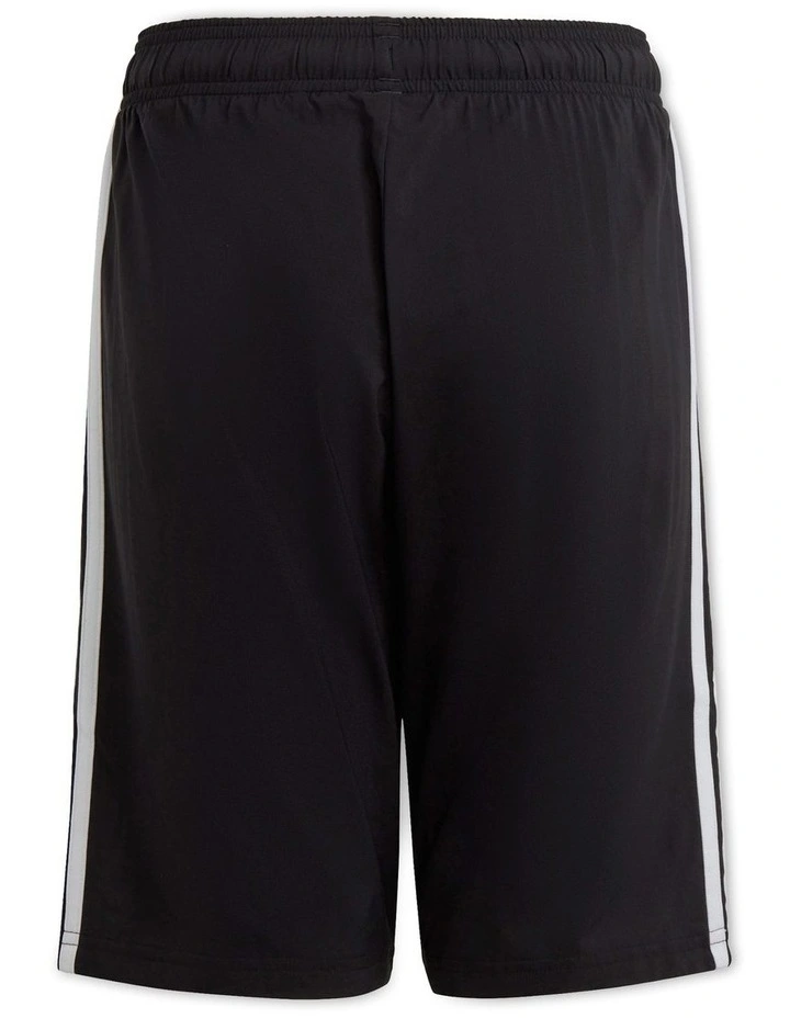 Essentials 3 Stripes Woven Shorts in Black