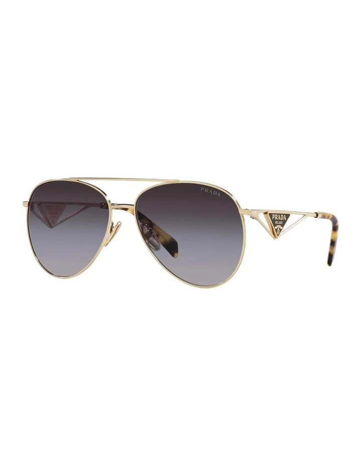 PR 73ZS Sunglasses in Gold