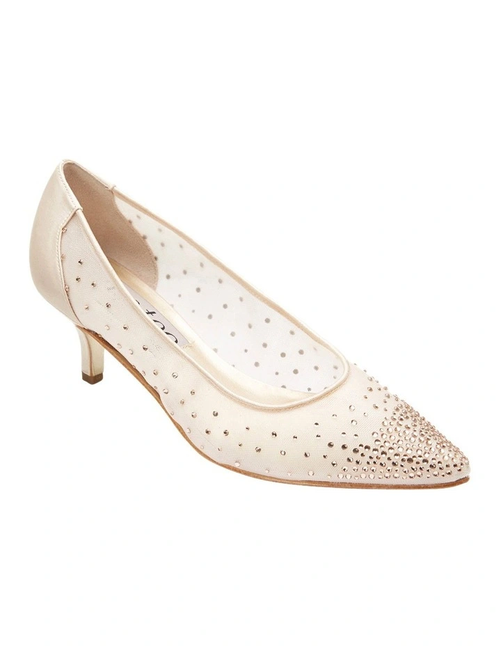 Spritz Baby Pink Satin Pump
