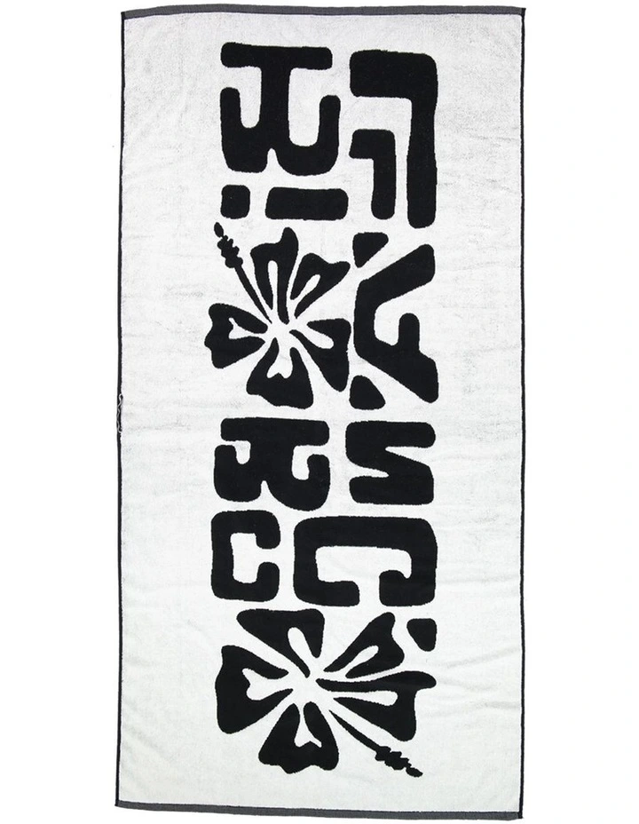 Tiki Towel in Black
