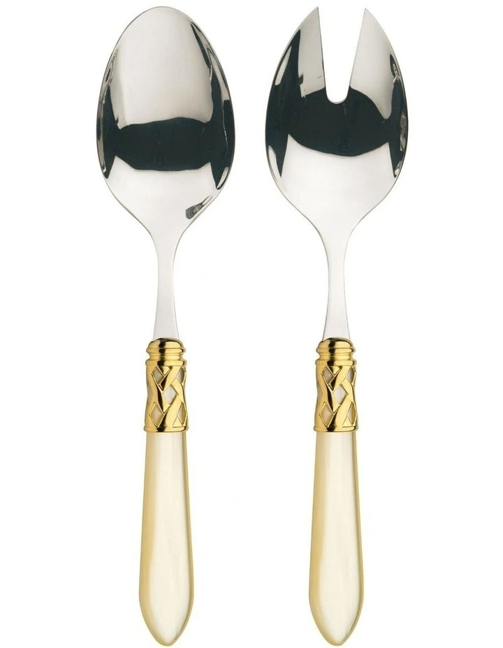 Aladdin 2-piece Salad Set in Ivory